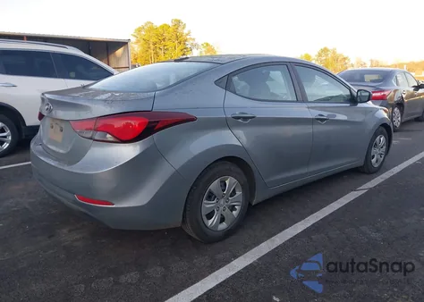 2016 Hyundai Elantra Se from USA, damaged, VIN 5NPDH4AE4GH741518